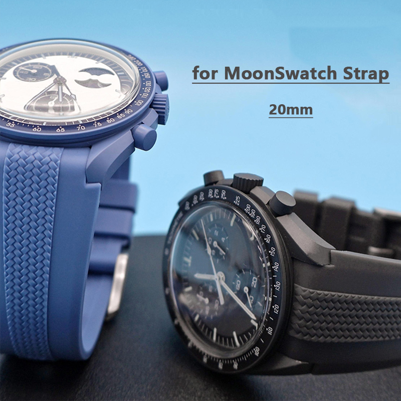 Omega Watch Seamaster - Bracelet en caoutchouc pour Swatch X