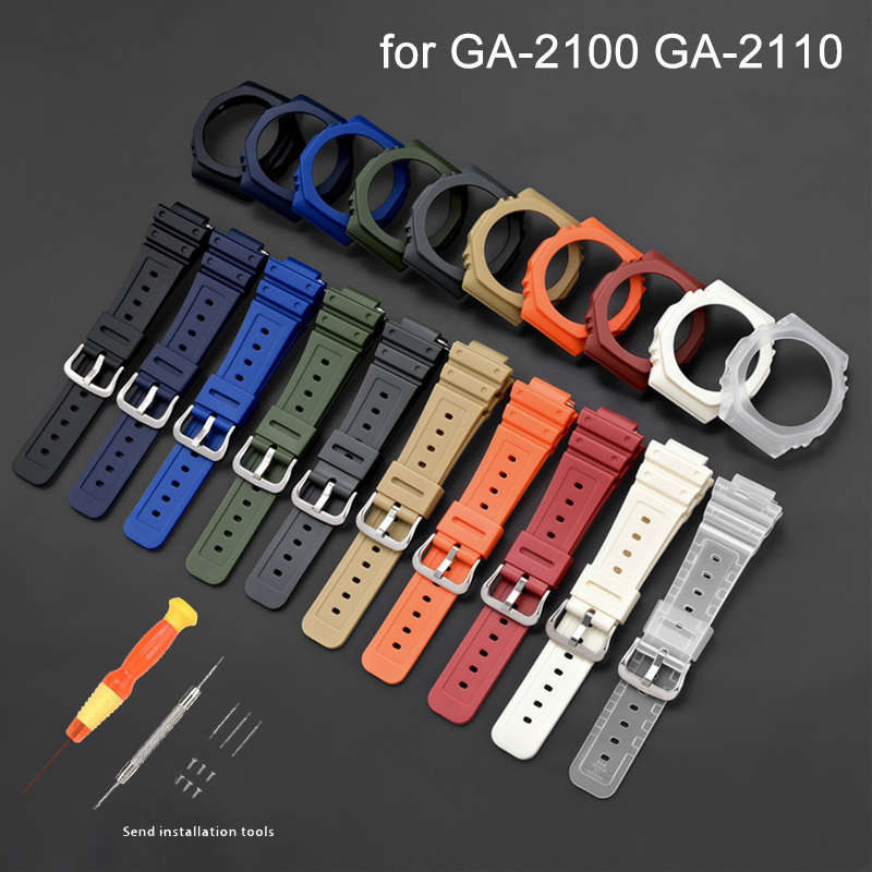 Casio Watch G-Shock Ga-2100 - Bracelet de montre en caoutchouc, boîtier