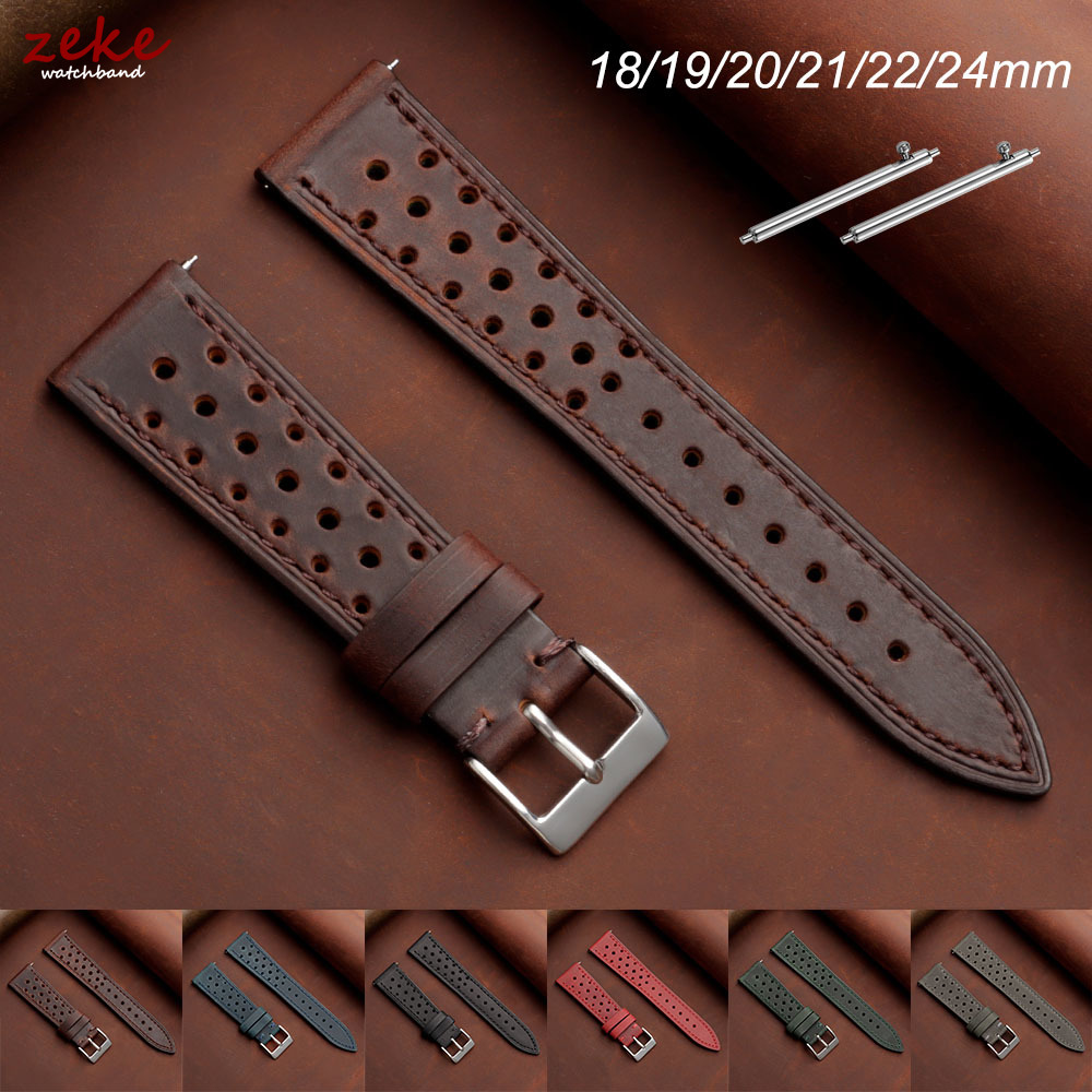 Bracelet de montre en cuir vin - Leather Strap Quick Release avis et prix