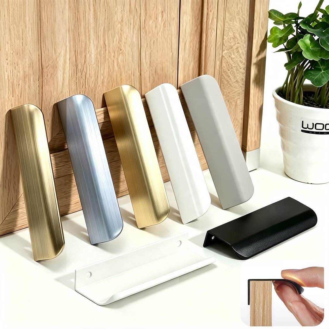 Poignées de meuble en aluminiu - Curved Spring Bar avis et prix