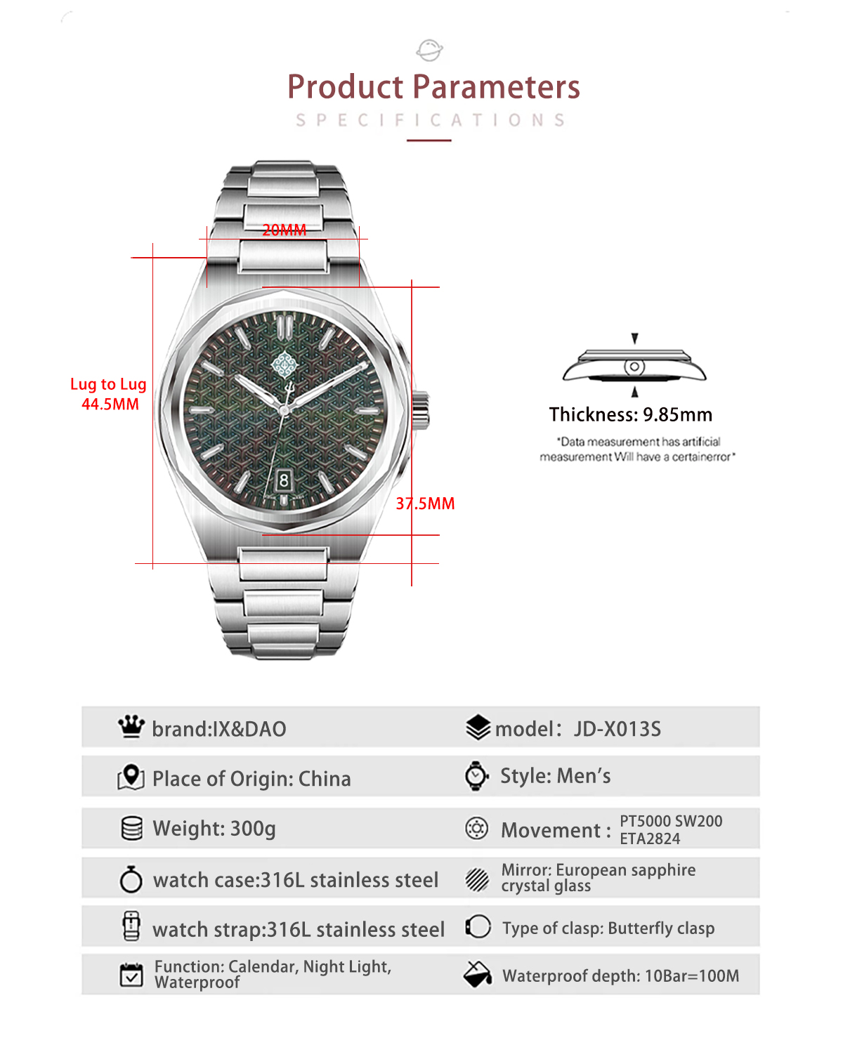 IX&DAO 2026 Nouvelle Montre Mé - Seiko Watch Presage avis et prix