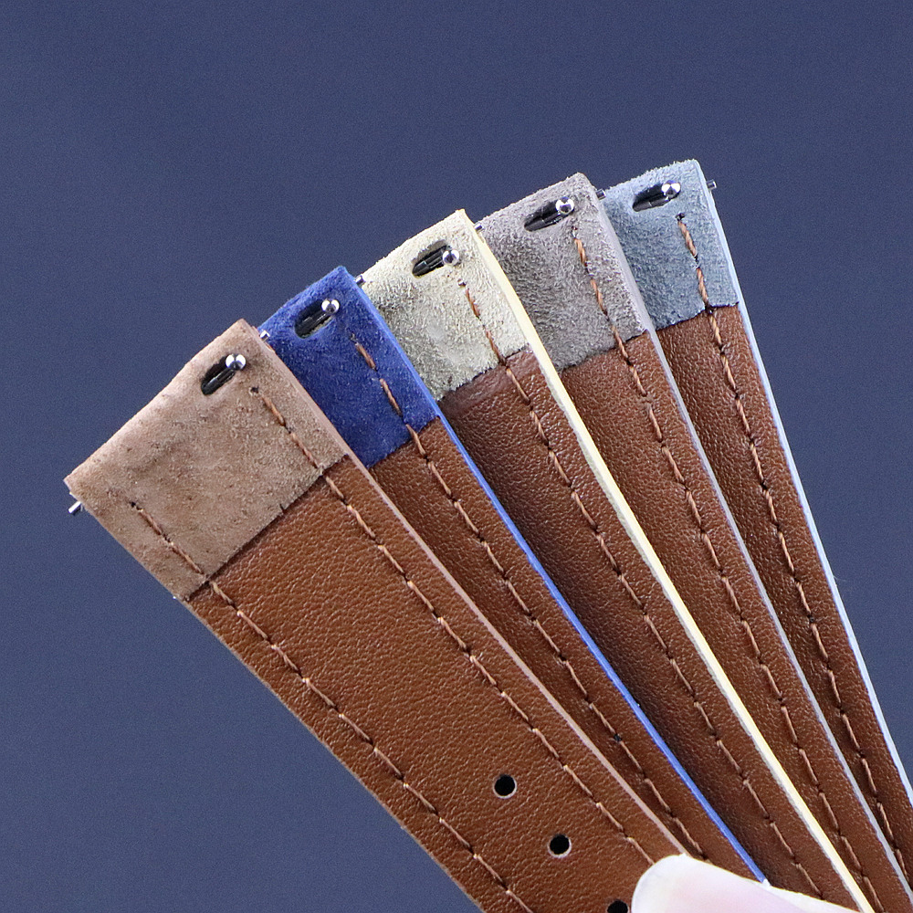 Bracelet de montre en cuir sué - Leather Strap Quick Release avis et prix