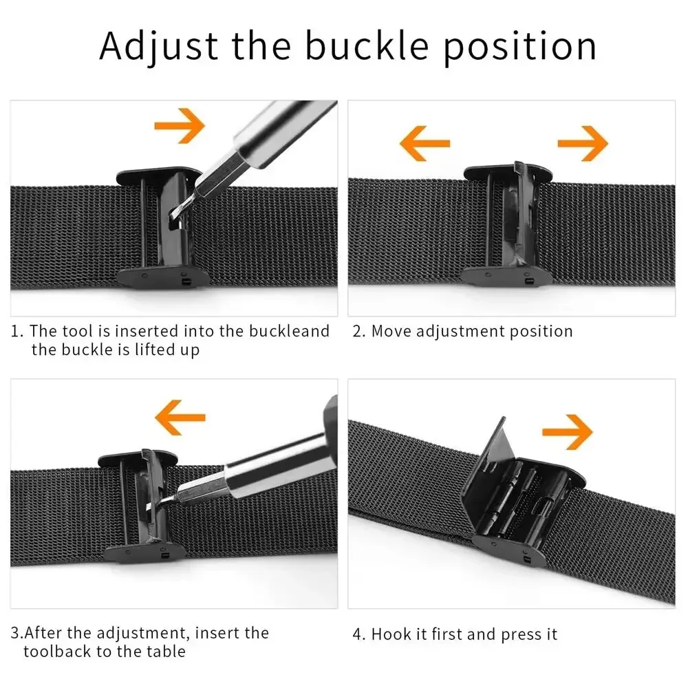 Bandes métalliques pour Garmin - Mesh Strap Metal avis et prix