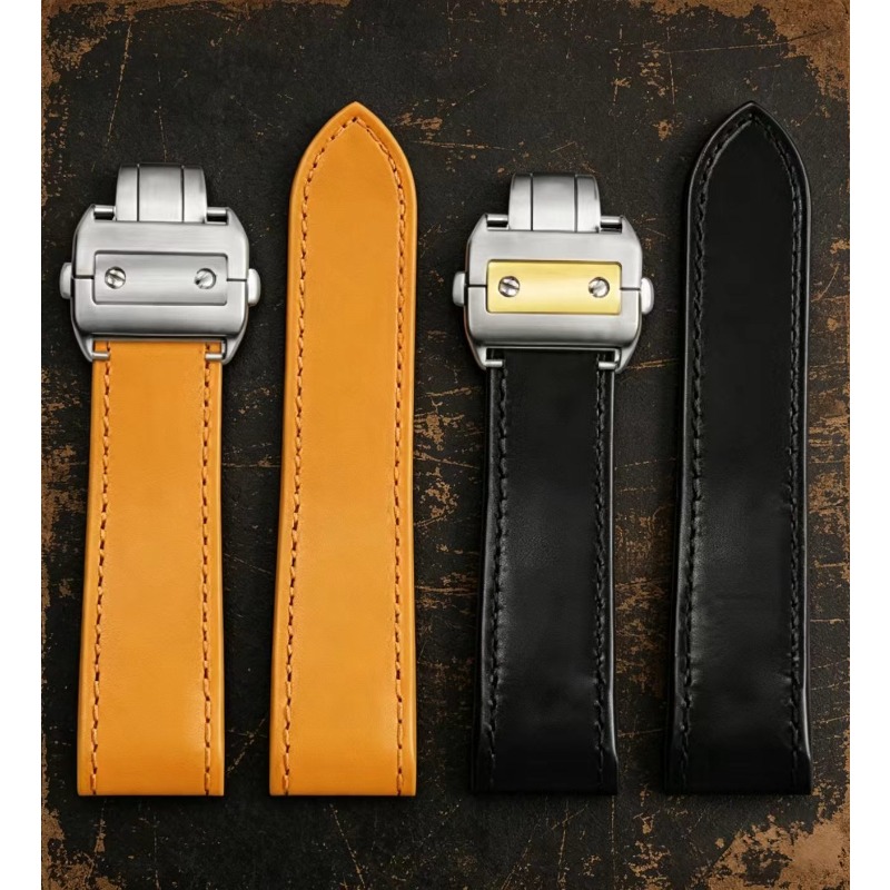 Bracelet de montre en cuir vér - Cartier Watch Santos avis et prix