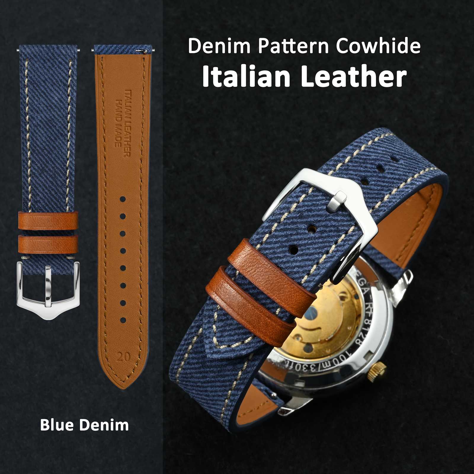WOCCI Bracelet de montre à mot - Suede Strap Watch avis et prix
