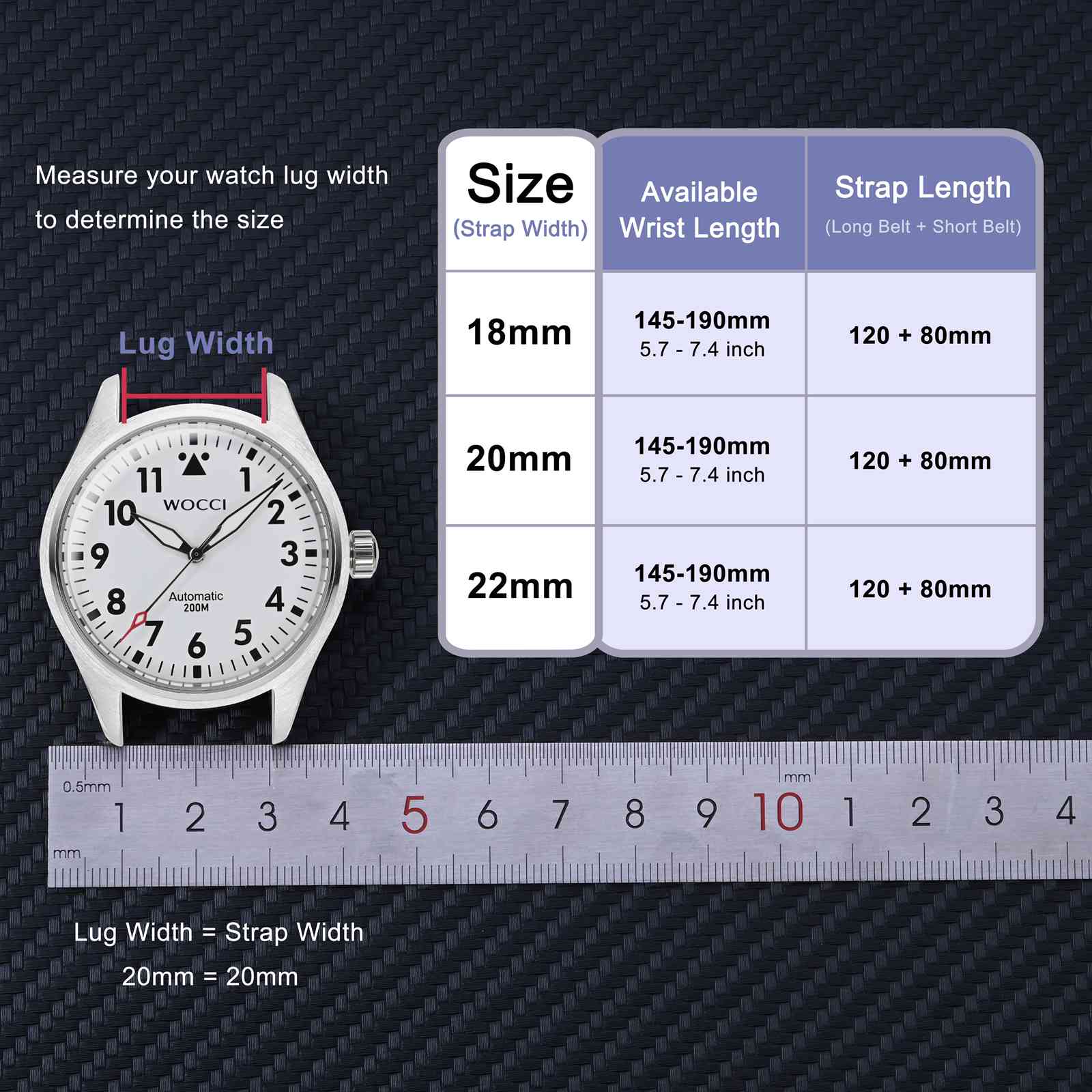 WOCCI Bracelet de montre à mot - Suede Strap Watch avis et prix