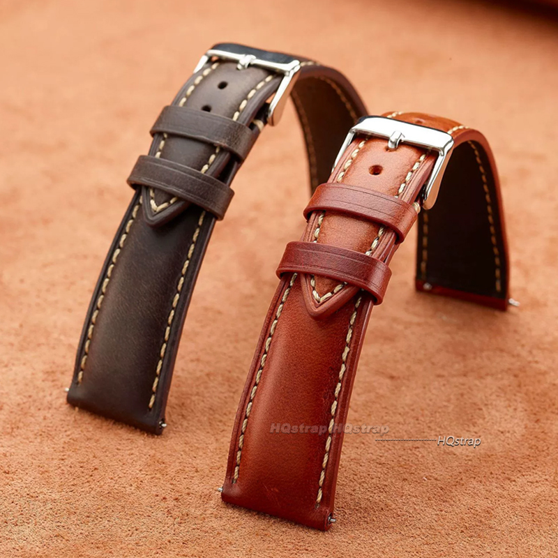 Bracelet de montre Vintage en  - Leather Strap Quick Release avis et prix