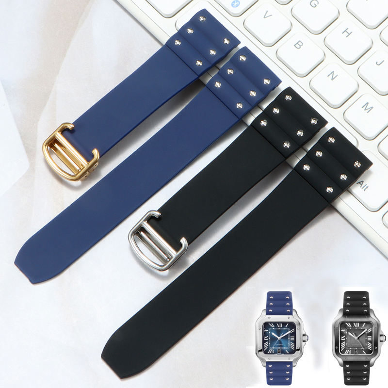Bracelet de montre en caoutcho - Cartier Watch Santos avis et prix