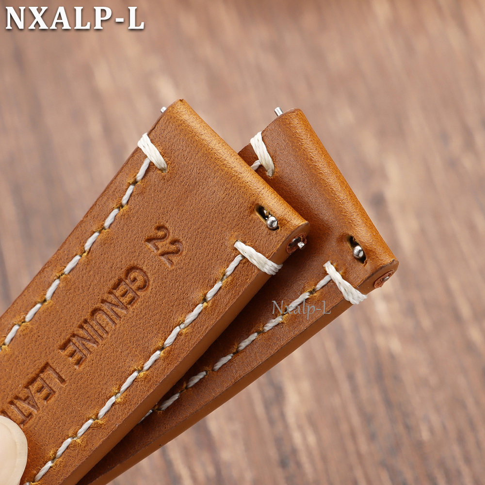 Bracelet de montre en cuir vér - Leather Strap Quick Release avis et prix